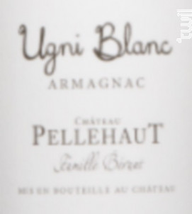 Armagnac Ugni blanc 40 ans - Domaine de Pellehaut - Non millésimé - Effervescent