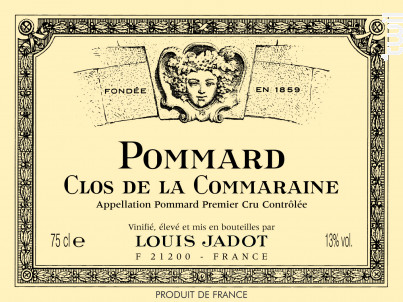 Pommard 1er Cru Clos de la Commaraine - Maison Louis Jadot - 2017 - Rouge