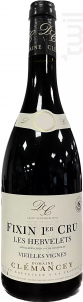 Fixin 1er cru Les Hervelets - Vieilles Vignes - Domaine Clémancey - 2020 - Rouge