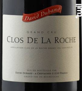 Clos de la Roche Grand Cru - Domaine David Duband - 2011 - Rouge