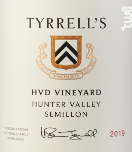 HVD Vineyard - Sémillon - TYRRELL'S WINES - 2017 - Blanc