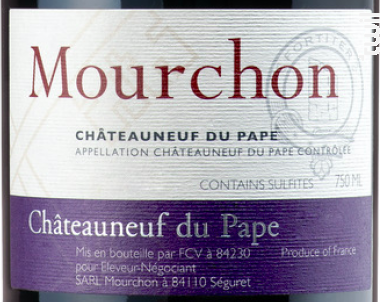 Châteauneuf du Pape - Domaine de Mourchon - 2018 - Rouge
