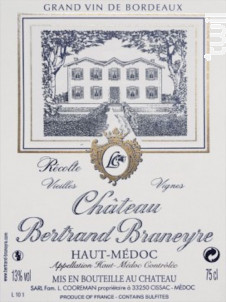 Château Bertrand Braneyre - Château Bertrand Braneyre - 2006 - Rouge