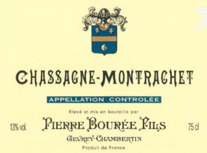 CHASSAGNE MONTRACHET - Pierre Bourée Fils - 1999 - Blanc