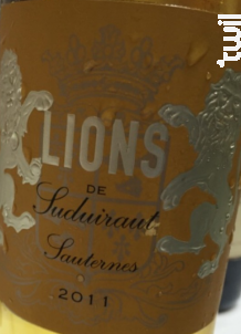 Lions de Suduiraut - Château Suduiraut - 2015 - Blanc