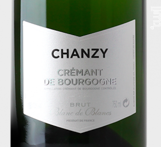 Crémant de Bourgogne blanc de blancs - Maison Chanzy - Non millésimé - Blanc