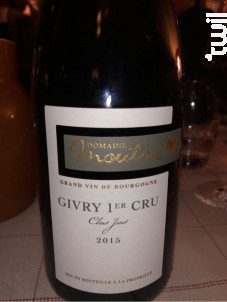 Givry 1er Cru le Clos Jus - Domaine Mouton - 2012 - Rouge
