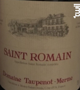 Saint Romain - Domaine Taupenot Merme - 2018 - Rouge