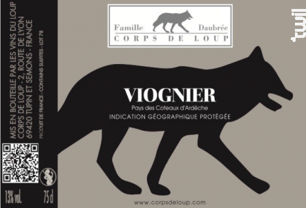Viognier - Domaine de Corps de Loup - 2023 - Blanc