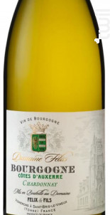 Domaine Felix Bourgogne Côte Dauxerre - Domaine Félix - 2023 - Blanc