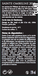 Sainte-Ombeline - Abbaye de Lérins - 2018 - Blanc