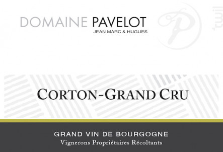 Corton Grand Cru - Domaine Jean-Marc et Hugues Pavelot - 2015 - Blanc