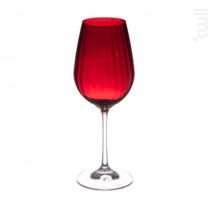 Verre À Pied Rouge Santa lot De 6 - table passion -  - 