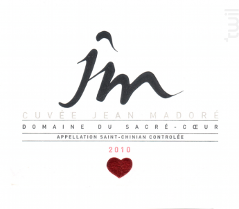 Cuvée Jean Madoré - Domaine du Sacré Coeur - 2016 - Rouge