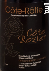 Côte-Rozier - Domaine Christophe Billon - 2017 - Rouge