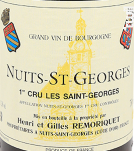Nuits Saint Georges 1er Cru - Les Saint Georges - Domaine Remoriquet (Henri et Gilles) - 2015 - Rouge