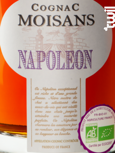 Moisans Cognac Napoléon Bio - Distillerie des Moisans - Non millésimé - Blanc