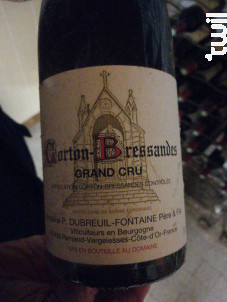 Corton Bressandes Grand Cru - Domaine Dubreuil Fontaine - 1969 - Rouge