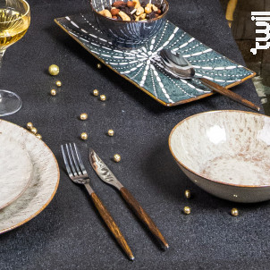 Cuillère De Table Amsterdam Effet Bois lot De 6 - jean dubost -  - 