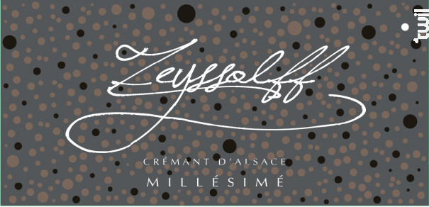 Crémant d'Alsace Millésimé 2013 - Maison Zeyssolff - 2013 - Effervescent