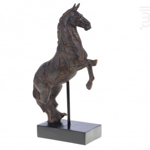 Cheval Rustique Cabre Sur Socle - Amadeus -  - 