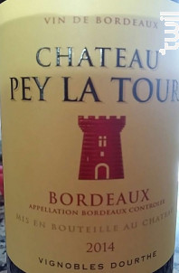 Château Pey La Tour - Vignobles Dourthe - Château Pey La Tour - 2014 - Rouge