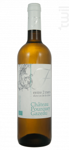 Entre deux mers - Elevé en fût de chêne - Château Pourquey Gazeau - 2018 - Blanc