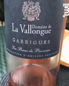 Garrigues Les Beaux de Provence - Domaine De La Vallongue - 2018 - Rosé