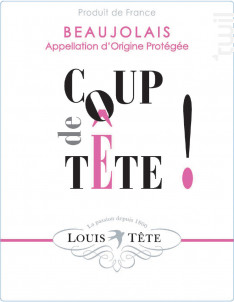 Coup de Tête - Louis Tête - 2019 - Rosé