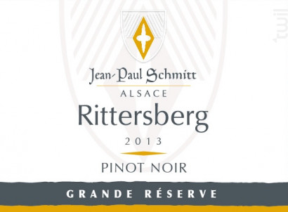 Pinot Noir Rittersberg Grande Réserve 2013 - Domaine Jean-Paul Schmitt - 1999 - Rouge