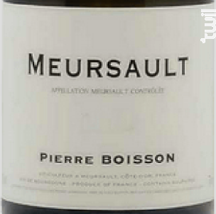 Meursault - Domaine Pierre Boisson - 2022 - Blanc