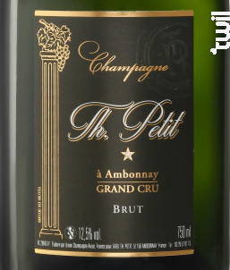 Brut Grand Cru - Champagne Th. Petit - Non millésimé - Effervescent