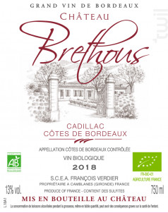 Château Brethous - Château Brethous - 2018 - Rouge