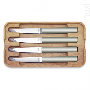Coffret De 4 Couteaux À Steak Hector Argile Lame Lisse - Tarrerias Bonjean -  - 