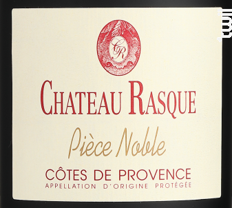 Pièce Noble - Château Rasque - 2017 - Rouge