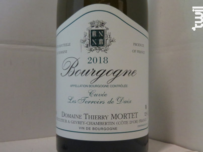 Bourgogne Terroirs De Daix - Domaine Thierry Mortet - 2018 - Blanc
