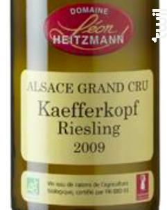 Riesling Kaefferkopf - Domaine Léon Heitzmann - 2012 - Blanc