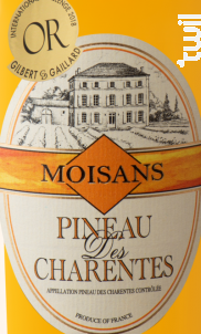 Moisans Pineau des Charentes blanc - Distillerie des Moisans - Non millésimé - Blanc