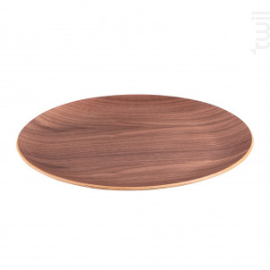 Assiette De Présentation Bois Brun 34 Cm - table passion -  - 