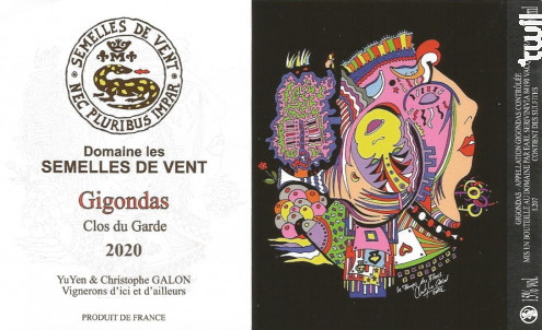 GIgondas Clos du Garde - DOMAINE LES SEMELLES DE VENT - 2018 - Rouge