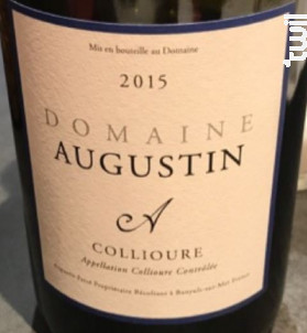 collioure - domaine augustin - 2022 - Rouge
