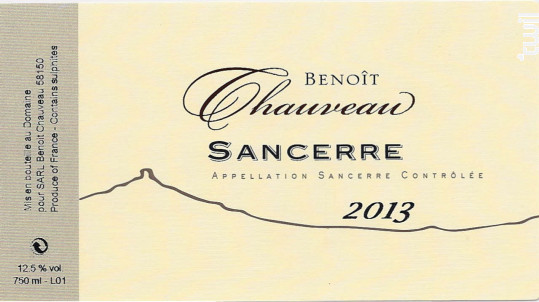 Sancerre - Domaine Benoit Chauveau - 2017 - Blanc