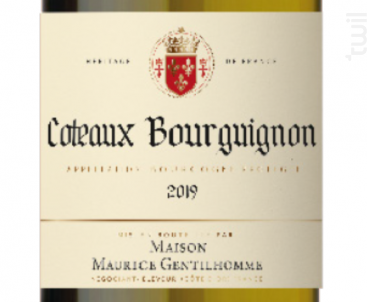 Coteaux Bourguignon blanc - Maison Maurice Gentilhomme - 2020 - Blanc
