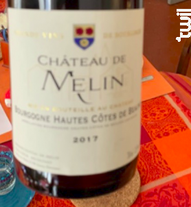 Bourgogne Hautes Côtes de Beaune - Château De Melin - 2018 - Rouge