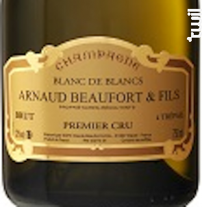Premier Cru Cuvée Blanc de Blancs Brut Millésimé - Champagne Arnaud Beaufort & Fils - 2005 - Effervescent