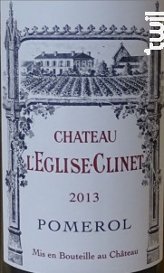 Château l'Eglise Clinet - Château l'Eglise-Clinet - 2018 - Rouge