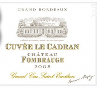 Cuvée Le Cadran - Bernard Magrez - 2008 - Rouge