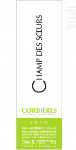 Corbières - Château Champ des Soeurs - 2017 - Blanc