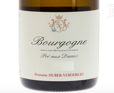 Bourgogne Pré Aux Dames - Domaine Huber-Verdereau - 2012 - Blanc
