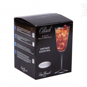 Boîte De 4 Verres À Pied Vintage Bach - bormioli luigi -  - 